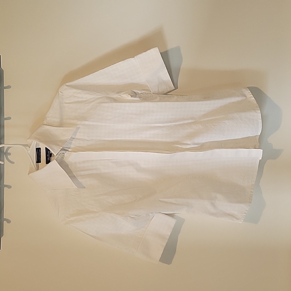 Faconnable Checked White Button Up - image 1